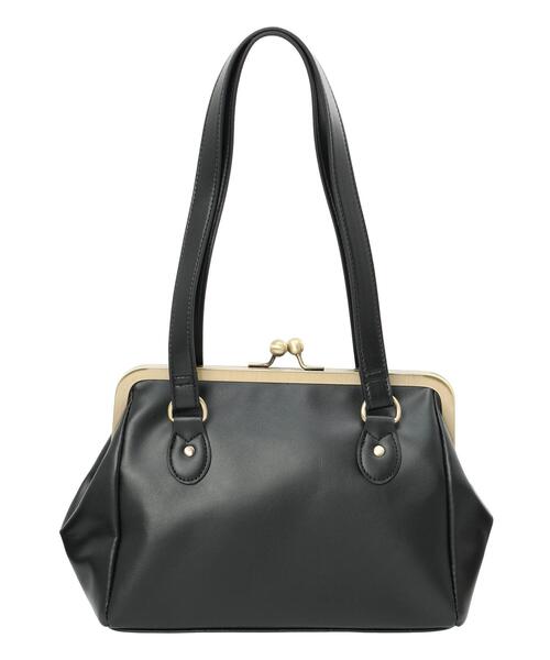 Samansa Mos2(サマンサ モスモス)の「がま口ショルダーバッグ(ハンドバッグ・レディース・ブラック/モカ・F)」の7枚目の写真