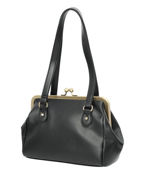 Samansa Mos2(サマンサ モスモス)の「がま口ショルダーバッグ(ハンドバッグ・レディース・ブラック/モカ・F)」の8枚目の写真