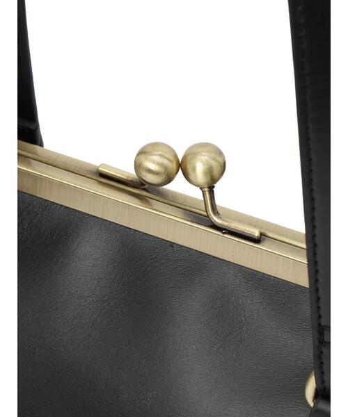 Samansa Mos2(サマンサ モスモス)の「がま口ショルダーバッグ(ハンドバッグ・レディース・ブラック/モカ・F)」の10枚目の写真