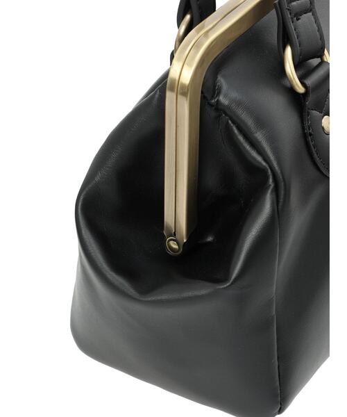 Samansa Mos2(サマンサ モスモス)の「がま口ショルダーバッグ(ハンドバッグ・レディース・ブラック/モカ・F)」の11枚目の写真