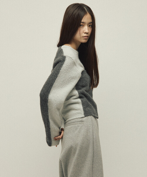 Firsthand(ファーストハンド)の「Firsthand/ファーストハンド アルパカ混 バイカラー ニットビスチェ(チューブトップ・レディース・オフホワイト/グレー/ピンク・FREE)」の19枚目の写真