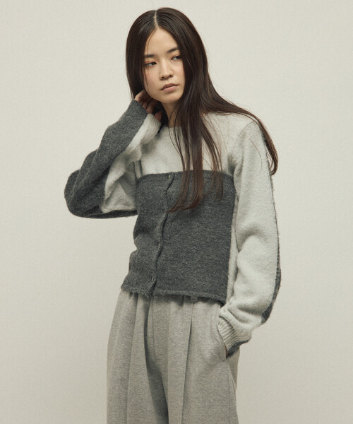 Firsthand(ファーストハンド)の「Firsthand/ファーストハンド アルパカ混 バイカラー ニットビスチェ(チューブトップ・レディース・オフホワイト/グレー/ピンク・FREE)」の21枚目の写真