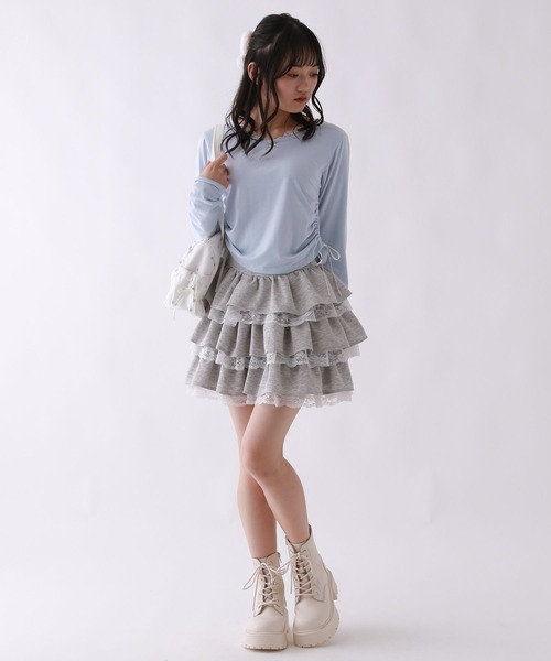 repipi armario（レピピ アルマリオ）の「【girly line】ジェルプリントシャーリングT（Tシャツ/カットソー・キッズ・ホワイト/ブルー系その他/ブラック系その他・SMALL/MEDIUM/LARGE）」の7枚目の写真