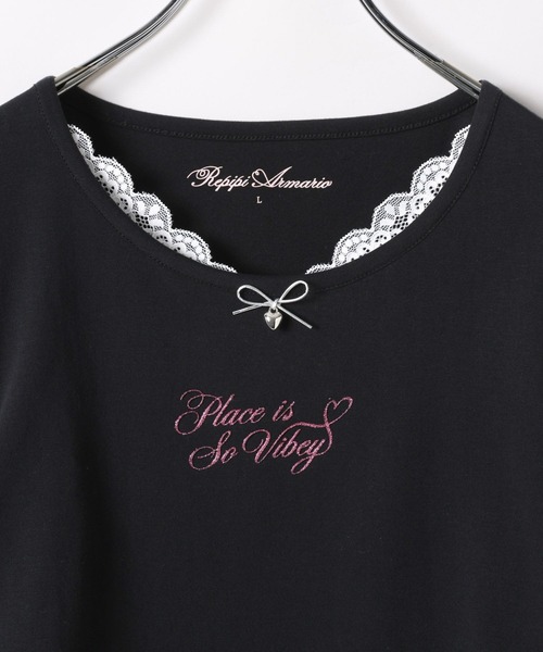 repipi armario（レピピ アルマリオ）の「【girly line】ジェルプリントシャーリングT（Tシャツ/カットソー・キッズ・ホワイト/ブルー系その他/ブラック系その他・SMALL/MEDIUM/LARGE）」の12枚目の写真