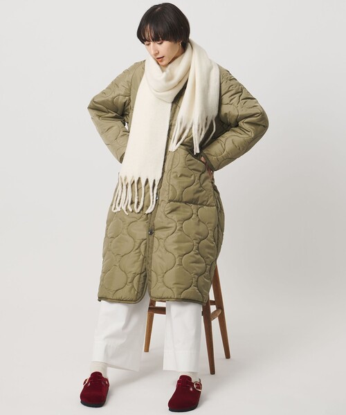 UNITED ARROWS(ユナイテッドアローズ)の「ブラッシュ加工 マフラー(マフラー・レディース・ライトグレー/オフホワイト/ライラック・FREE)」の14枚目の写真