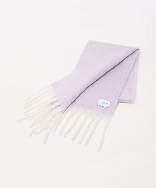 UNITED ARROWS(ユナイテッドアローズ)の「ブラッシュ加工 マフラー(マフラー・レディース・ライトグレー/オフホワイト/ライラック・FREE)」の5枚目の写真