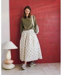 emmi | フラワーエンブロイダリーキルティングスカート(スカート)