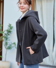 フーデットショートコート