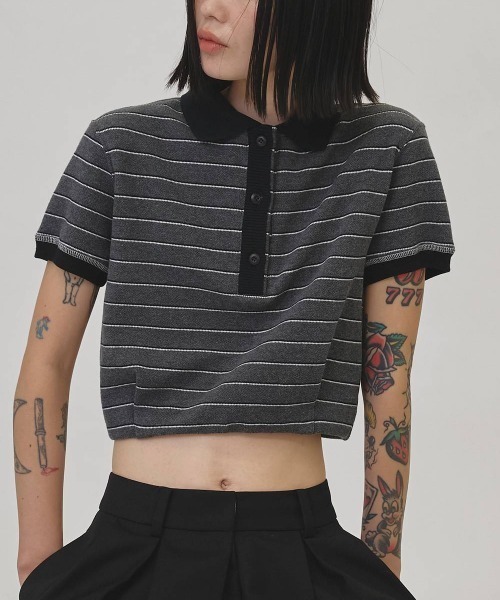 【最終お値下げ】 TODAYFUL Border Polo Tops ポロシャツ TODAYFUL Border Polo Tops ボーダーポロトップス/12610606