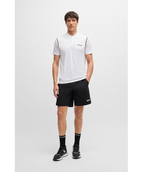BOSS(ボス)の「アクティブ ポロシャツ モイスチャーコントロール(ポロシャツ・メンズ・ホワイト・XXL/XXXL/XL)」の4枚目の写真