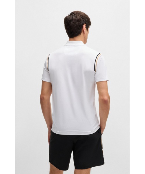 BOSS(ボス)の「アクティブ ポロシャツ モイスチャーコントロール(ポロシャツ・メンズ・ホワイト・XXL/XXXL/XL)」の3枚目の写真