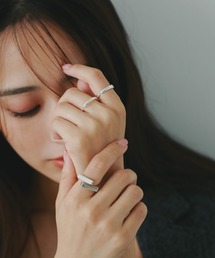 AJUGA.（アジュガ）の「スクエアオープンシルバー925リング（リング）」