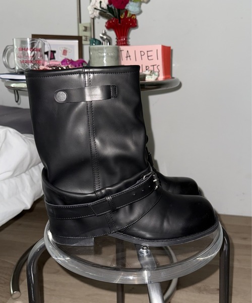 SHAGGIE(シャギー)の「ショートカバーブーツ(ブーツ・レディース・ブラウン/ブラック・SMALL/X-LARGE/LARGE/MEDIUM)」の1枚目の写真