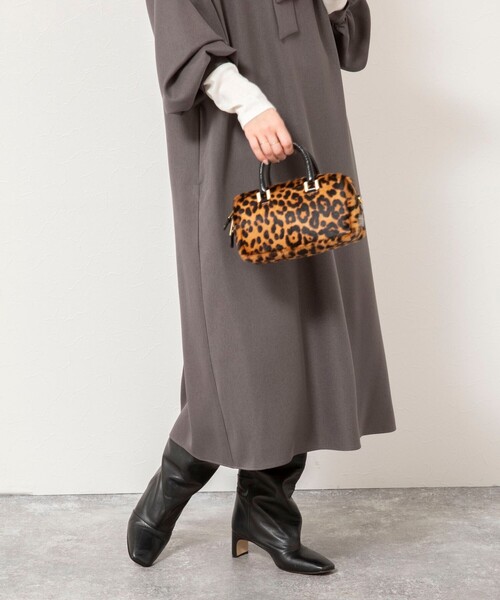 NOLLEY’S（ノーリーズ）の「ウォッシャブル2WAYリボンギャザーワンピース（ワンピース・レディース・グレー/ネイビー・38）」の13枚目の写真