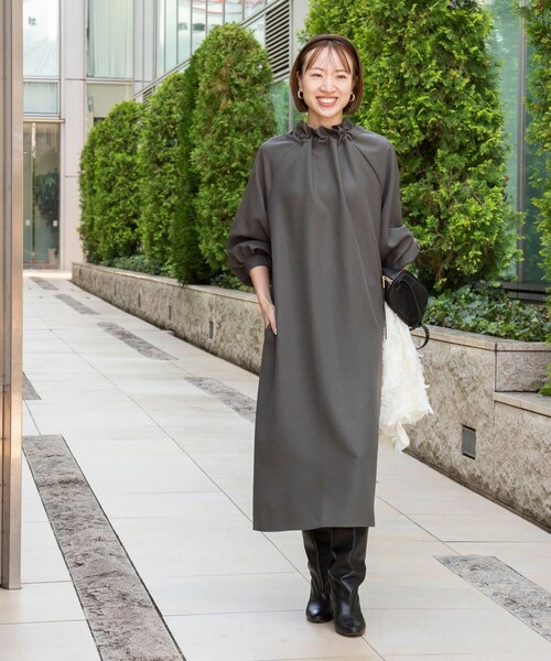 セール】ウォッシャブル2WAYリボンギャザーワンピース（ワンピース