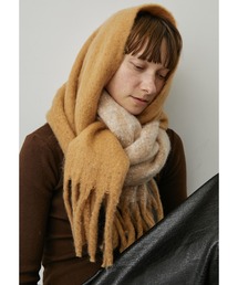 uyu.（ウユ）の「バイカラーボリュームフリンジマフラー（マフラー）」