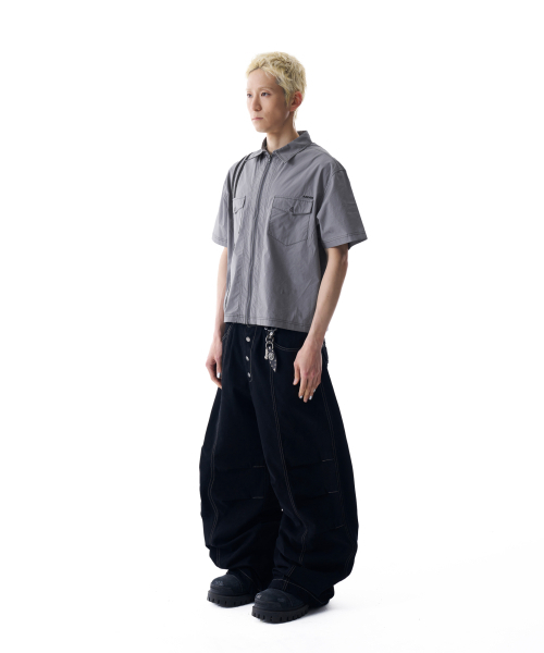 AAKAM（アーカム）の「2-Lined Zip-Up Half Shirts (Gray)（シャツ/ブラウス・レディース・その他・1/2）」の10枚目の写真