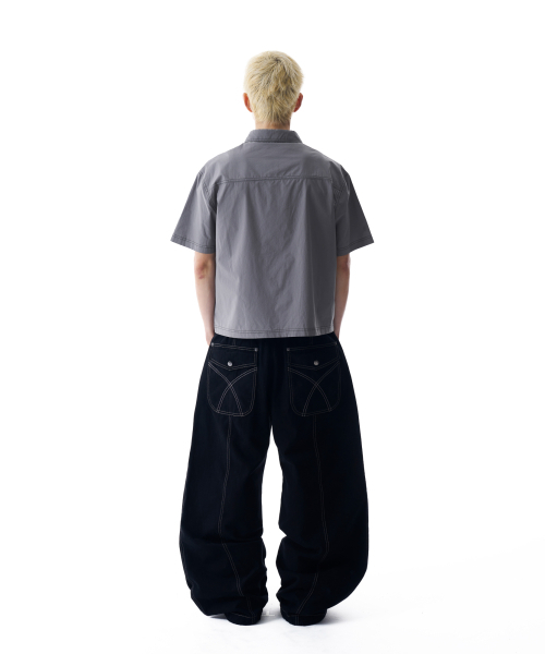 AAKAM（アーカム）の「2-Lined Zip-Up Half Shirts (Gray)（シャツ/ブラウス・レディース・その他・1/2）」の11枚目の写真
