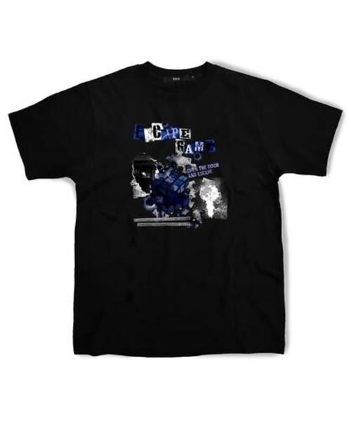 ESCAPEFROM(エスケープフロム)の「ブルーイセケイプゲームTシャツブラック(Tシャツ/カットソー・レディース・その他・SMALL/MEDIUM/LARGE)」の2枚目の写真
