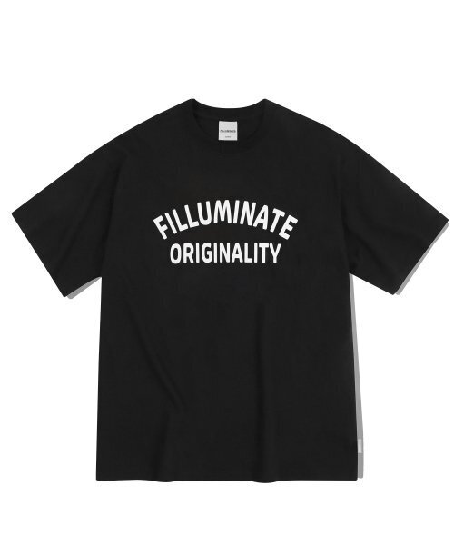 F.ILLUMINATE(フィルミネイト)の「オーバーサイズオリジナリティアーチTシャツ-ブラック(Tシャツ/カットソー・レディース・その他・MEDIUM)」の1枚目の写真