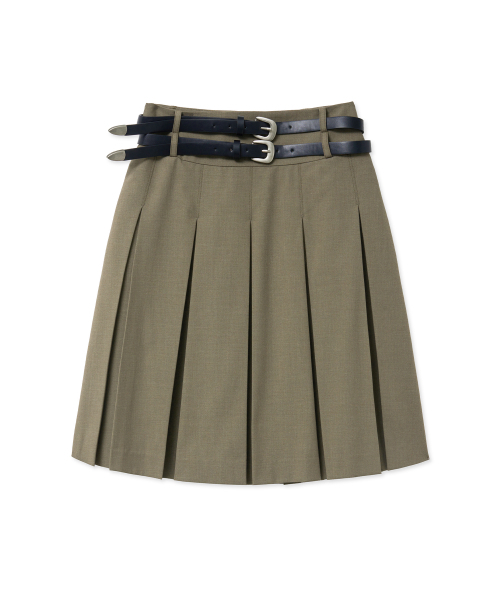 Midnight Move（ミッドナイトムーブ）の「2 belt skirt (brown)（スカート・レディース・その他・SMALL/MEDIUM）」の2枚目の写真