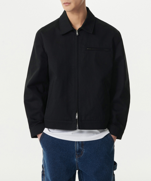 MUSINSA STANDARD（ムシンサスタンダード）の「ヘビーウェイトCPワークジャケット[ブラック]（ブルゾン・メンズ・その他・XX-LARGE/LARGE/MEDIUM/X-LARGE）」の3枚目の写真