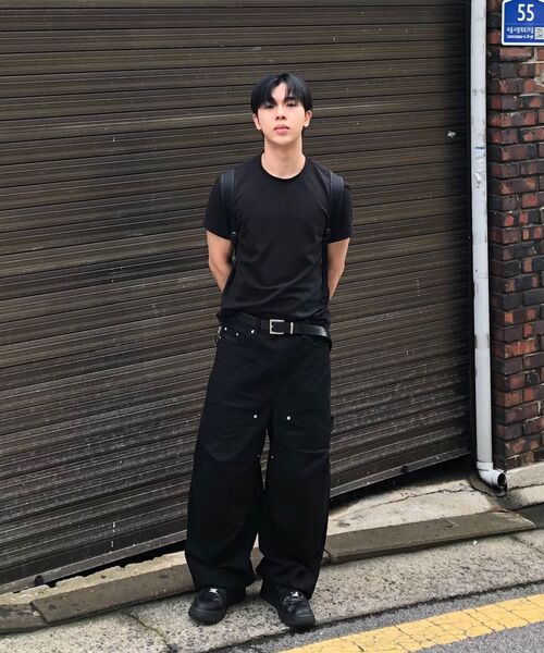 TOFFEE(トフィー)の「ダブルニタックワイドパンツ (ブラック)(その他パンツ・メンズ・その他・SMALL/MEDIUM/LARGE/X-LARGE)」の12枚目の写真