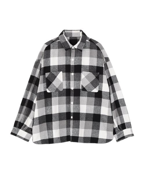 BEAVER(ビーバー)の「B omnivore/ビーオムニボー BLOCK CHECK SHIRTS ブロックチェックシャツ(シャツ/ブラウス・メンズ・ブラック/レッド/ブルー・M/L)」の13枚目の写真