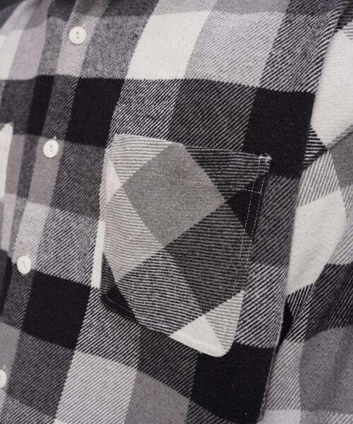 BEAVER(ビーバー)の「B omnivore/ビーオムニボー BLOCK CHECK SHIRTS ブロックチェックシャツ(シャツ/ブラウス・メンズ・ブラック/レッド/ブルー・M/L)」の19枚目の写真