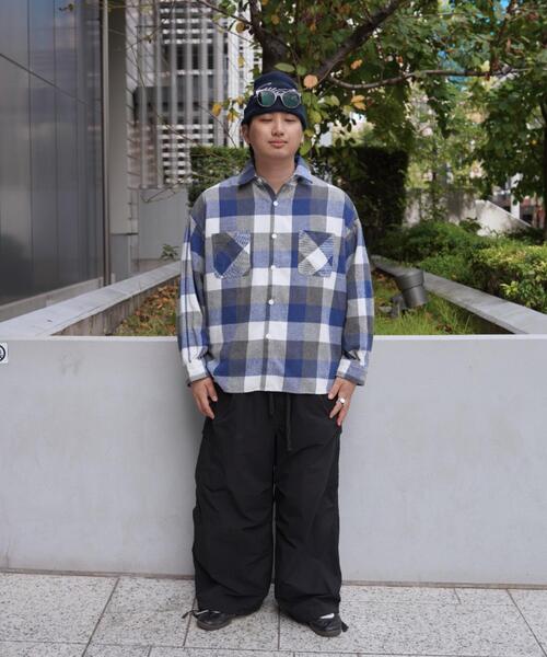 BEAVER(ビーバー)の「B omnivore/ビーオムニボー BLOCK CHECK SHIRTS ブロックチェックシャツ(シャツ/ブラウス・メンズ・ブラック/レッド/ブルー・M/L)」の21枚目の写真