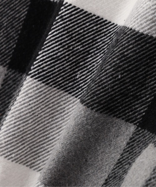 BEAVER（ビーバー）の「B omnivore/ビーオムニボー　BLOCK CHECK SHIRTS ブロックチェックシャツ（シャツ/ブラウス・メンズ・ブラック/レッド/ブルー・M/L）」の4枚目の写真