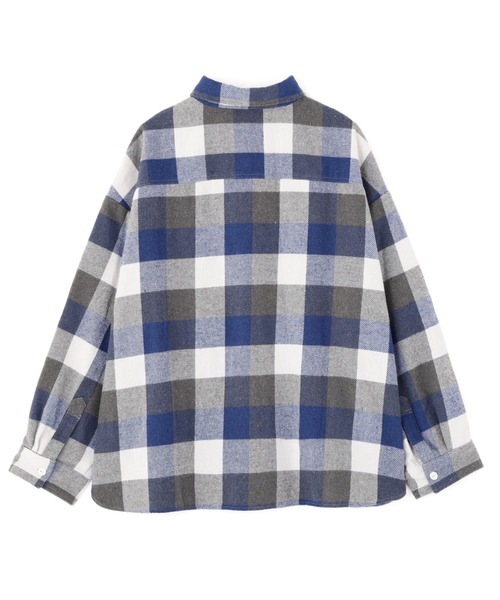 BEAVER（ビーバー）の「B omnivore/ビーオムニボー　BLOCK CHECK SHIRTS ブロックチェックシャツ（シャツ/ブラウス・メンズ・ブラック/レッド/ブルー・M/L）」の5枚目の写真