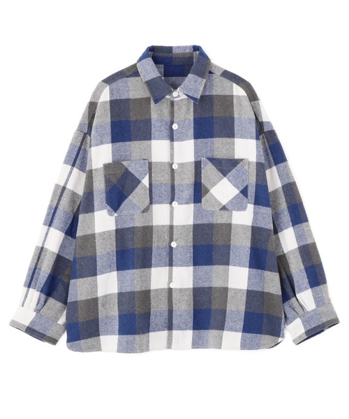 BEAVER（ビーバー）の「B omnivore/ビーオムニボー　BLOCK CHECK SHIRTS ブロックチェックシャツ（シャツ/ブラウス・メンズ・ブラック/レッド/ブルー・M/L）」の17枚目の写真