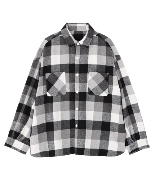 BEAVER（ビーバー）の「B omnivore/ビーオムニボー　BLOCK CHECK SHIRTS ブロックチェックシャツ（シャツ/ブラウス・メンズ・ブラック/レッド/ブルー・M/L）」の8枚目の写真