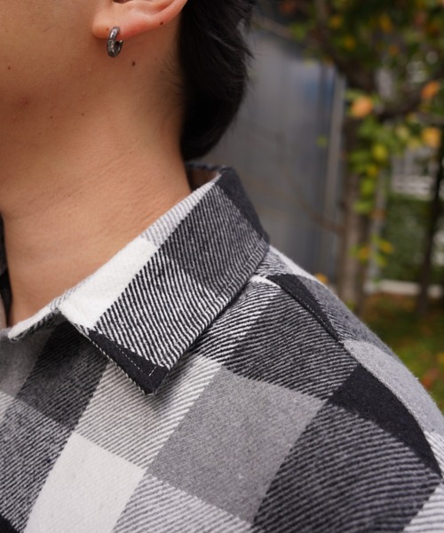 BEAVER（ビーバー）の「B omnivore/ビーオムニボー　BLOCK CHECK SHIRTS ブロックチェックシャツ（シャツ/ブラウス・メンズ・ブラック/レッド/ブルー・M/L）」の16枚目の写真
