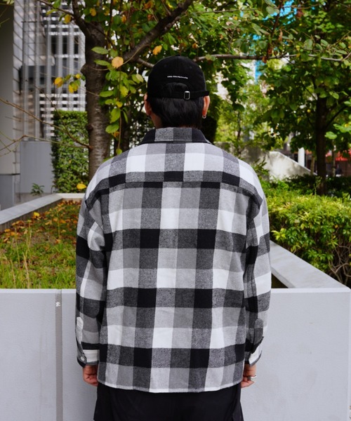 BEAVER（ビーバー）の「B omnivore/ビーオムニボー　BLOCK CHECK SHIRTS ブロックチェックシャツ（シャツ/ブラウス・メンズ・ブラック/レッド/ブルー・M/L）」の12枚目の写真