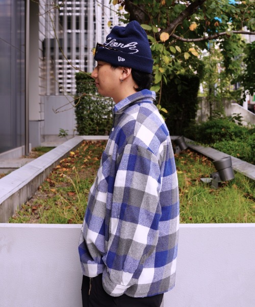 BEAVER（ビーバー）の「B omnivore/ビーオムニボー　BLOCK CHECK SHIRTS ブロックチェックシャツ（シャツ/ブラウス・メンズ・ブラック/レッド/ブルー・M/L）」の19枚目の写真