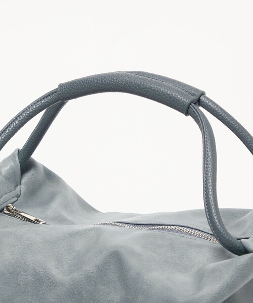 BEAUTY&YOUTH UNITED ARROWS(ビューティーアンドユースユナイテッドアローズ)の「レザーライク コンビ タック バッグ(ハンドバッグ・レディース・ブラウン/ライトブルー・FREE)」の17枚目の写真