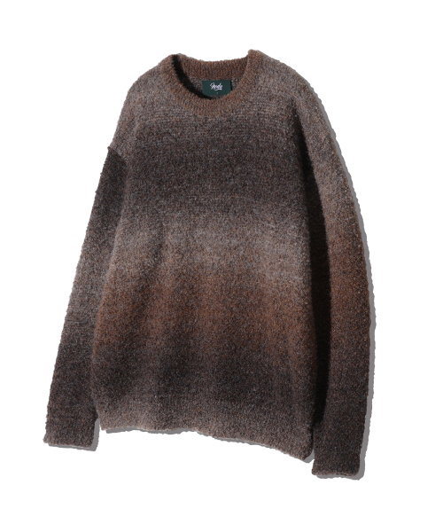 NPN gradient buckle‑turtleneck комбинированный лонгслив‑нейк, коричневый