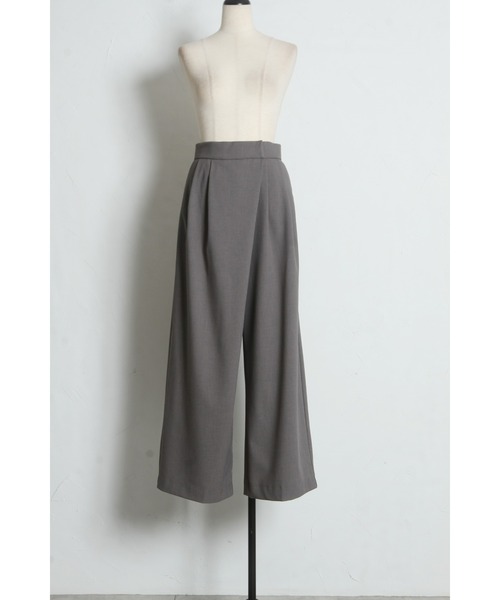 &. NOSTALGIA（アンドドットノスタルジア）の「ラップライクロングパンツ（その他パンツ・レディース・ネイビー/グレー・M）」の8枚目の写真