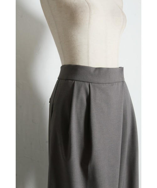 &. NOSTALGIA（アンドドットノスタルジア）の「ラップライクロングパンツ（その他パンツ・レディース・ネイビー/グレー・M）」の13枚目の写真