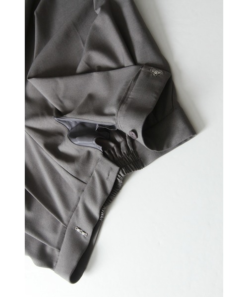 &. NOSTALGIA（アンドドットノスタルジア）の「ラップライクロングパンツ（その他パンツ・レディース・ネイビー/グレー・M）」の5枚目の写真