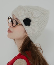 jumelle | フラワーニット帽(ニットキャップ/ビーニー)