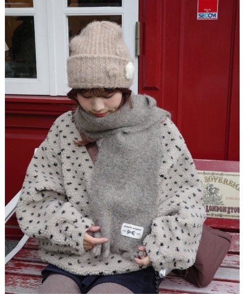 フラワーニット帽（ニットキャップ/ビーニー）｜jumelle（ジュメロ）の