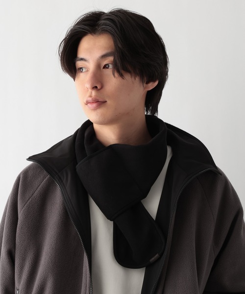 GLOBAL WORK(グローバルワーク)の「フリース差し込みマフラー/606778(ストール/ショール・メンズ・ブラック/ベージュ/チャコールグレー・FREE)」の1枚目の写真