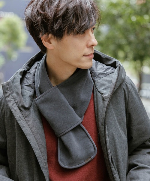 GLOBAL WORK(グローバルワーク)の「フリース差し込みマフラー/606778(ストール/ショール・メンズ・ブラック/ベージュ/チャコールグレー・FREE)」の6枚目の写真