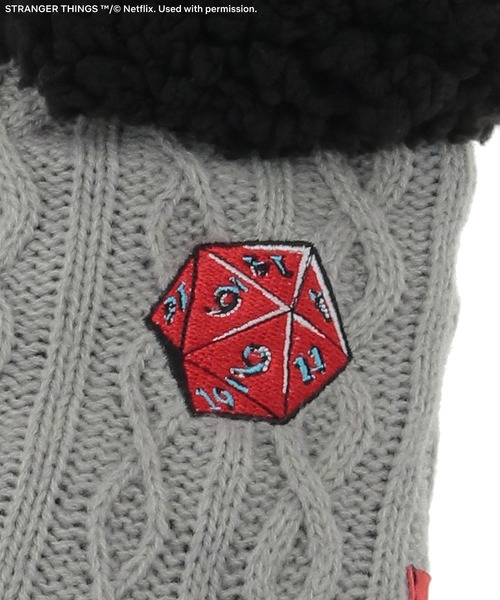 Green　Parks（グリーンパークス）の「■STRANGER THINGS×MINNETONKA 裏ボア刺繍ソックス（ソックス/靴下・レディース・ホワイト/グレー・FREE）」の14枚目の写真