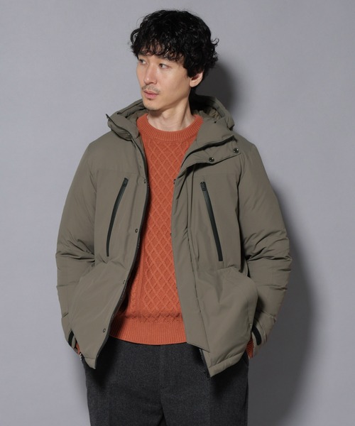 NANO universe（ナノユニバース）の「anewdown(R)フルダルマウンテンパーカー撥水ダウン（ダウンジャケット/コート・メンズ・ブラック/モカ/チャコール・S/M/L）」の3枚目の写真