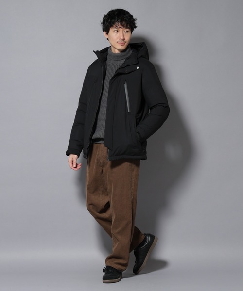 NANO universe（ナノユニバース）の「anewdown(R)フルダルマウンテンパーカー撥水ダウン（ダウンジャケット/コート・メンズ・ブラック/モカ/チャコール・S/M/L）」の22枚目の写真