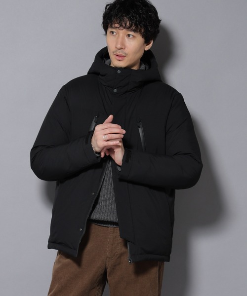 NANO universe（ナノユニバース）の「anewdown(R)フルダルマウンテンパーカー撥水ダウン（ダウンジャケット/コート・メンズ・ブラック/モカ/チャコール・S/M/L）」の17枚目の写真